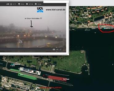 le nouvel Astrolabe à l'entrée du canal de Kiel, en route vers Concarneau ?