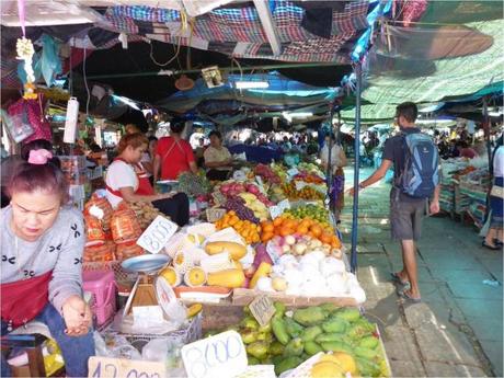 Vientiane - Marché Khuadin - Fruits