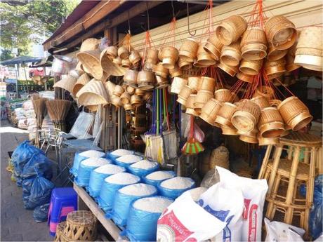 Vientiane - Petits commerces de rue