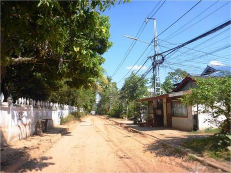Vientiane - Rue non goudronnée