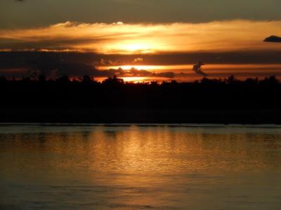 Kratie : les couchers de soleil sur le Mékong
