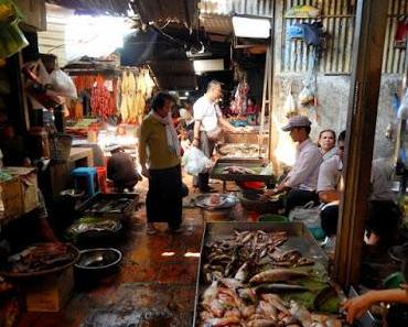 Le marché central de Phnom Pen