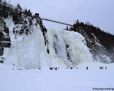 Les chutes de Montmorency en hiver