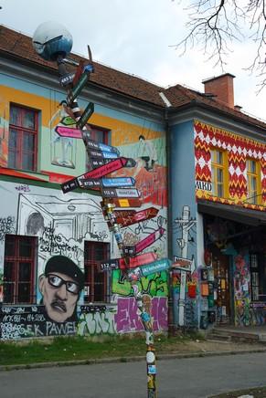 ljubljana street art centre Metelkova