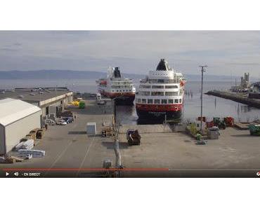 Hurtigruten : faire un créneau avec un navire de 130 m de long