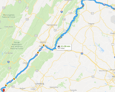 Jour 4 - Washington DC > Roanoke, Virginia [Traversée USA]