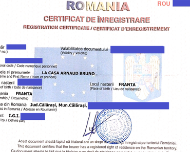 Le Certificat d’enregistrement